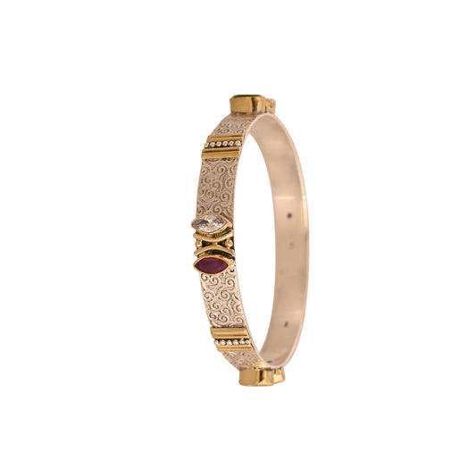 Fusion Silver Bangle