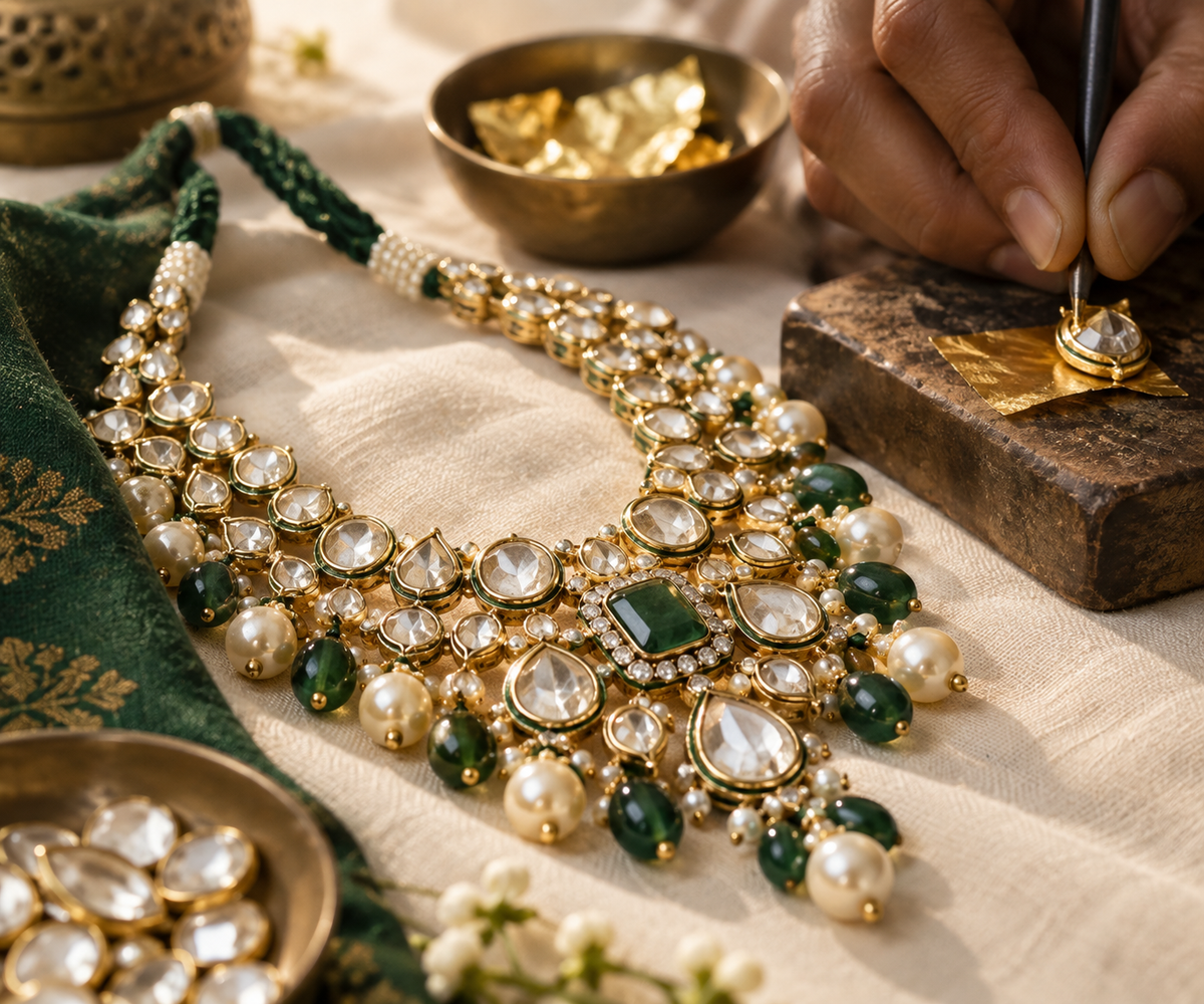 Silver Polki Necklace Set Price in India: What ₹8,000 to ₹60,000 Actually Buys You
