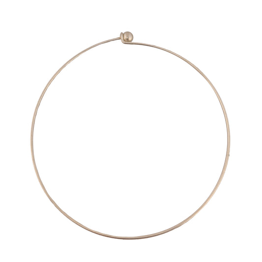 Round Silver Hasli Necklace