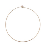 Round Silver Hasli Necklace