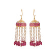 Mehr Ruby, Pearl & Polki Silver Jhumki