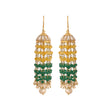 Mehr Sapphire, Emerald & Polki Silver Jhumki