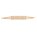 Aura Polki Silver Flexible Bracelet
