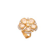 Noor Bloom Polki Silver Ring