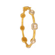 Noor Polki Silver Bangle