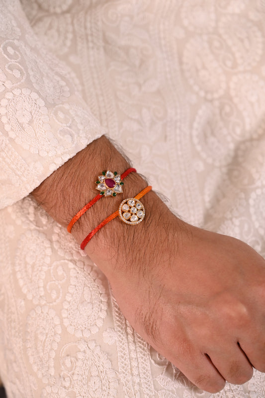 Lotus Silver Rakhi