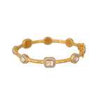 Noor Polki Silver Bangle