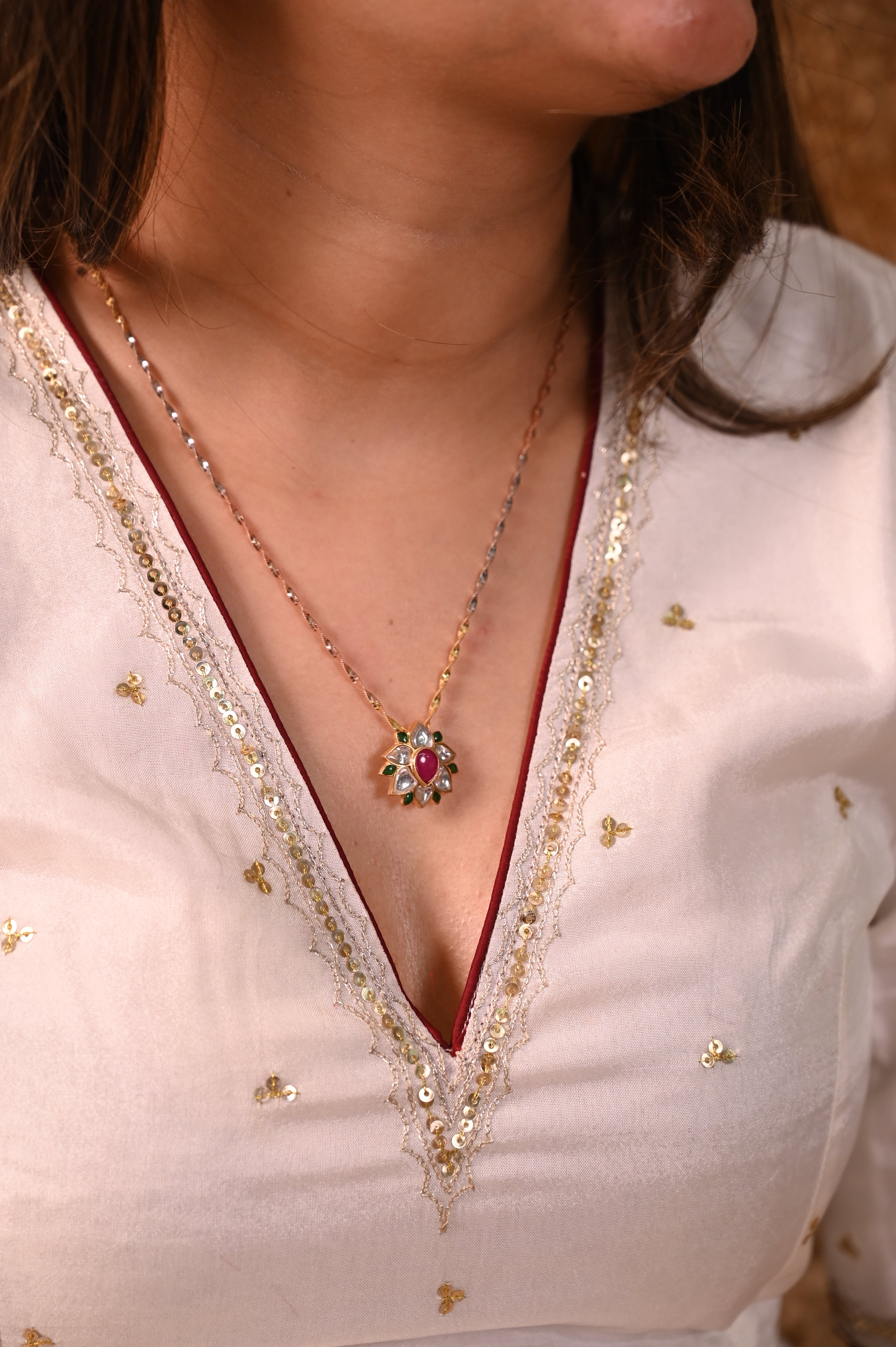 Lotus Silver Rakhi