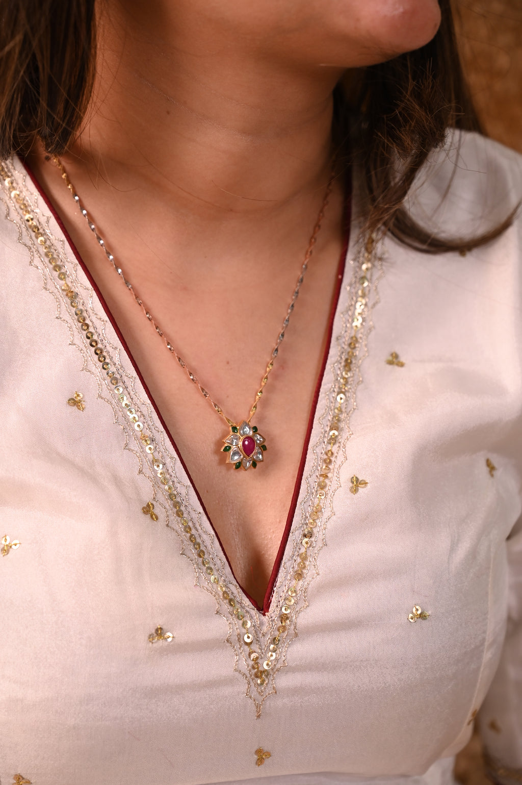 Lotus Silver Rakhi