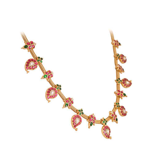 Antique Gold Plated Silver Necklace
