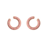 Orbit Enamelled Silver Hoops