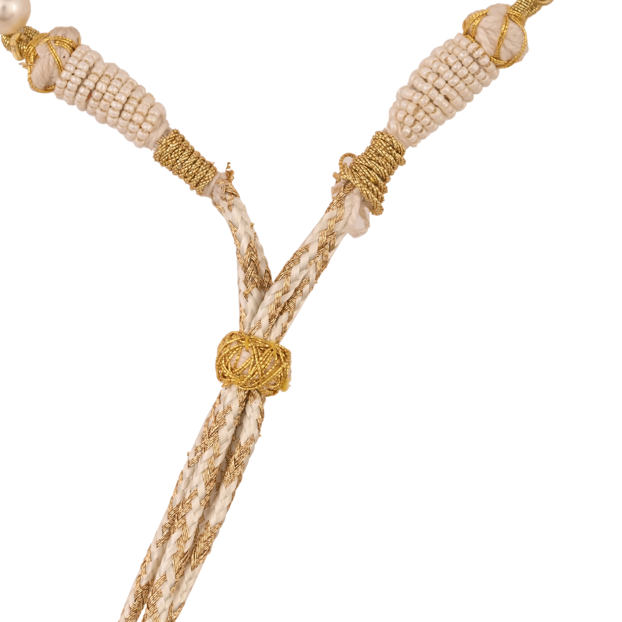 Aura Polki & Pearl Silver Convertible Choker-Bracelet