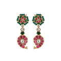 Antique Gold Plated Silver Earrings