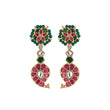 Antique Gold Plated Silver Earrings