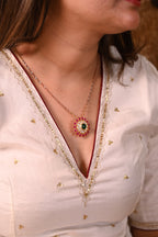 Floral Silver Rakhi