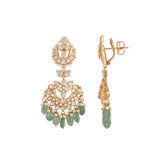 Gulnaar Emerald & Polki Silver Pearl Necklace Set
