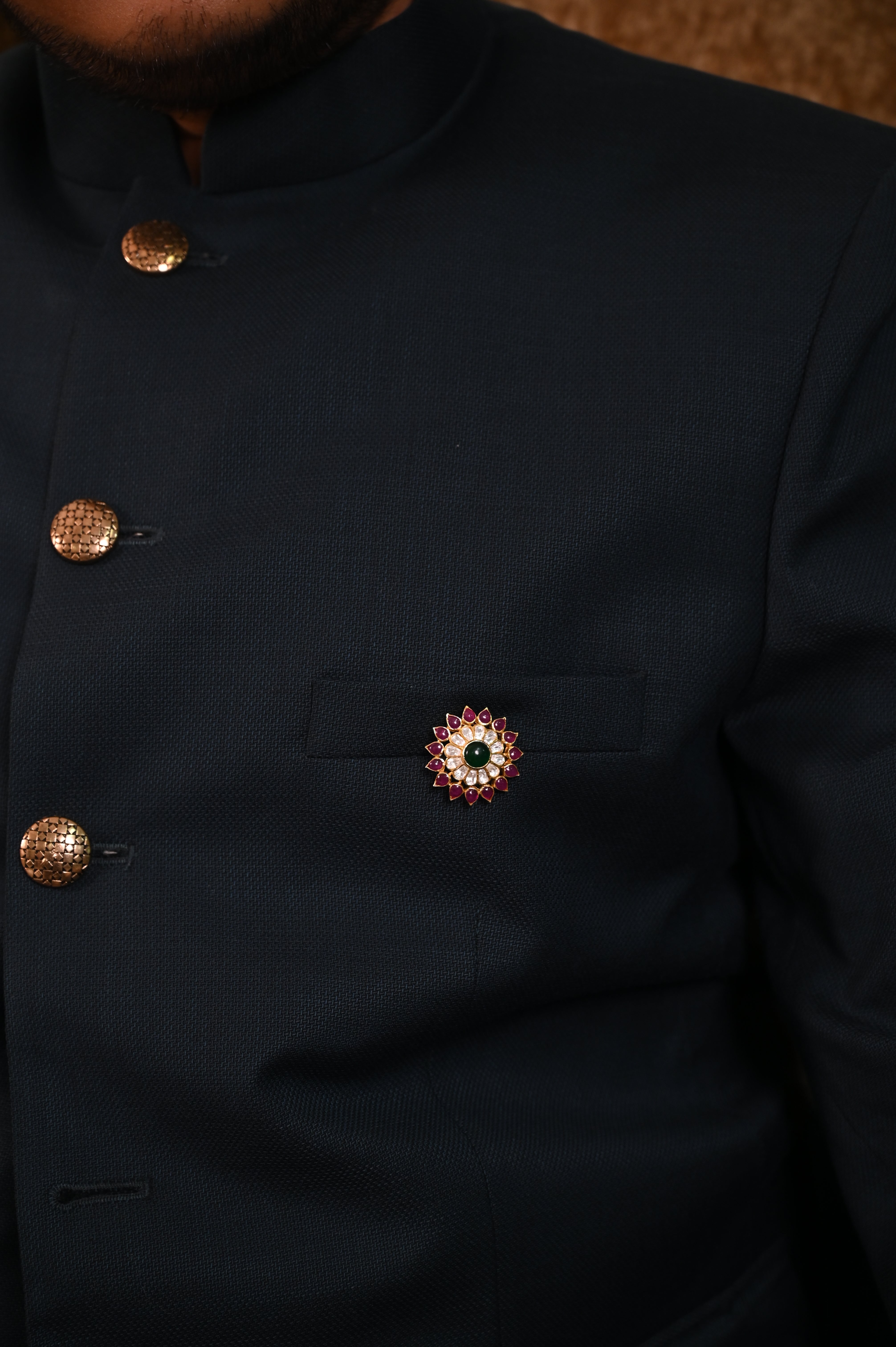 Floral Silver Rakhi