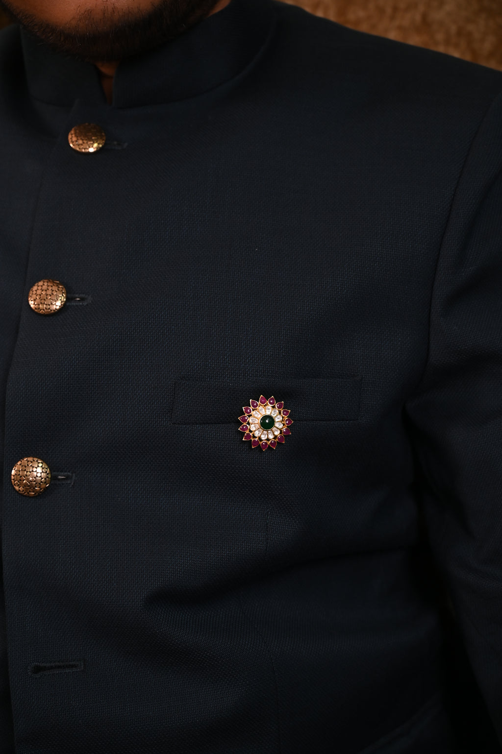 Floral Silver Rakhi