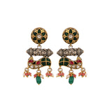 Lopa Fusion Motifs Silver Pendant Set
