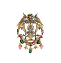 Lopa Fusion Motifs Silver Pendant