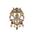 Lopa Fusion Motifs Silver Pendant