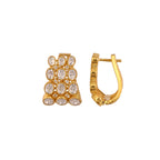 Aura Polki Silver Bali Earrings
