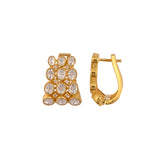 Aura Polki Silver Bali Earrings