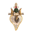 Lopa Fusion Bird Motifs Silver Pendant