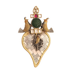 Lopa Fusion Bird Motifs Silver Pendant