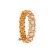 Noor Round Polki Silver Bangle