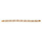 Noor Polki Silver Flexible Bracelet