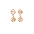 Noor Polki Square Drop Silver Earrings