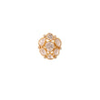 Noor Asymmetric Polki Silver Adjustable Ring