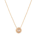 Noor Bloom Polki Silver Chain Necklace