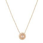 Noor Bloom Polki Silver Chain Necklace