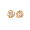 Noor Bloom Polki Silver Earrings