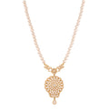 Noor Bloom Polki & Pearl Silver Necklace