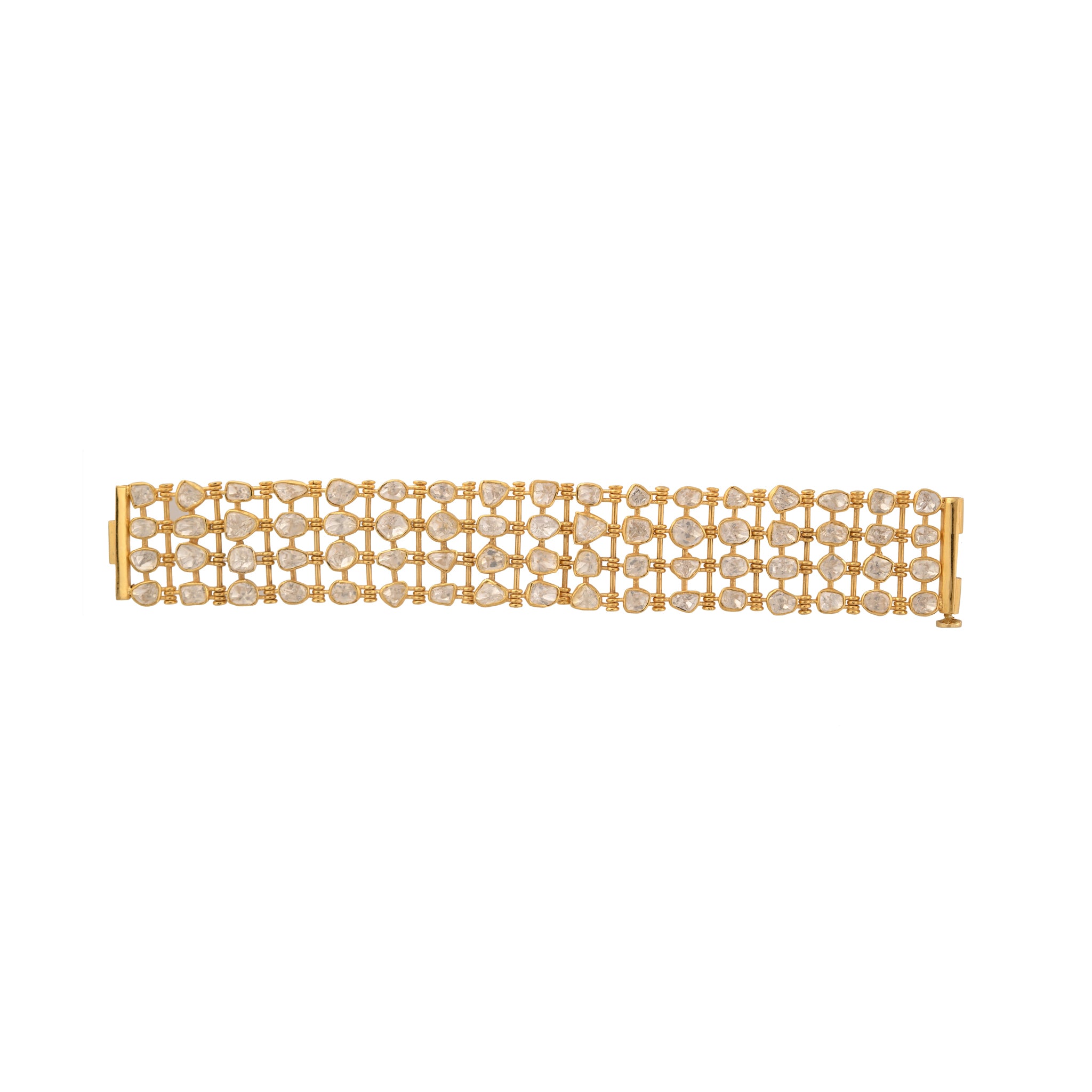 Aura Polki & Pearl Silver Convertible Choker-Bracelet