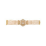 Noor Polki & Pearl Silver Convertible Choker-Bracelet