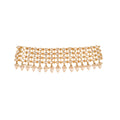 Aura Polki & Pearl Silver Choker Necklace