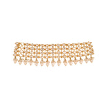Aura Polki & Pearl Silver Choker Necklace