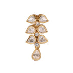 Leaf Polki Silver Rakhi