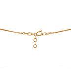 Floral Drop Silver Chain Necklace