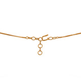 Gul Ruby & Polki Drop Silver Chain Necklace
