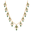 Gulnaar Emerald Bloom Silver Chain Necklace