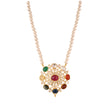 Navratna Polki Silver Necklace