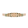 Emerald Polki & Pearl Silver Convertible Choker–Bracelet