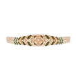 Emerald Polki & Pearl Silver Convertible Choker–Bracelet