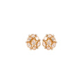 Noor Asymmetric Polki Silver Earrings