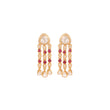 Polki & Ruby Waterfall Drop Earrings